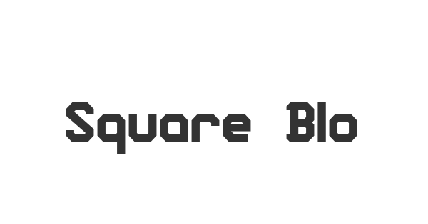 Square Block font thumb